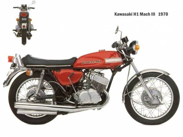 Kawasaki H1 Mach3 1970